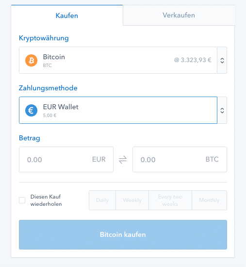 coinbase kaufen und verkaufen