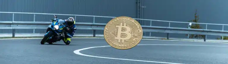 motorrad bitcoin rennen