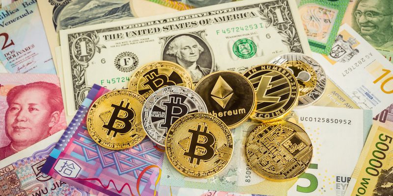krypotwaehrung fiatgeld dollar bitcoin
