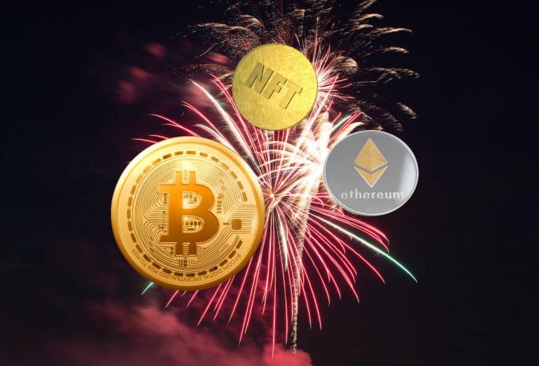 neujahr feuerwerk 2022 bitcoin ethereum nft