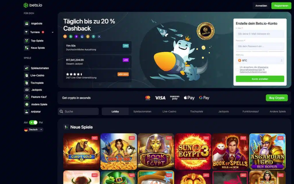 bets io screen bonus