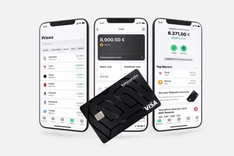 bitpanda app card